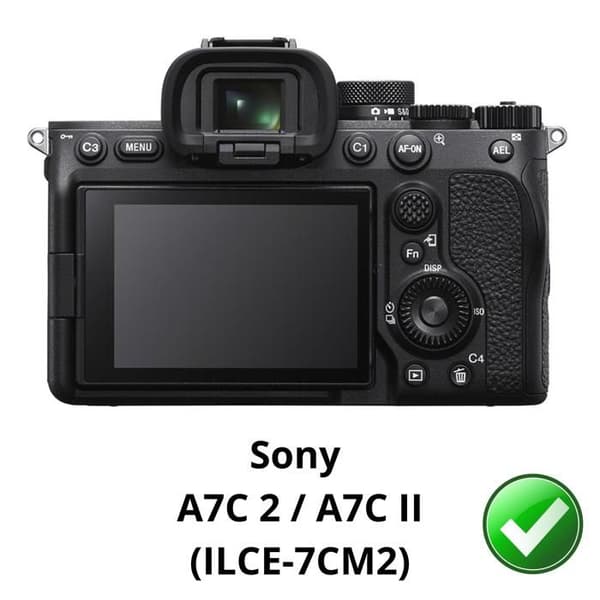 Skyddsskärm - Phonillico - Sony A7C II - Pack med 3 - Hållbar plastfilm - Ultra tunn