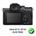 Miniatyrbild 2 av 3: Skydd för skärm - Phonillico - A7 III - Paket 3 - Plastfilm - Rep resistant