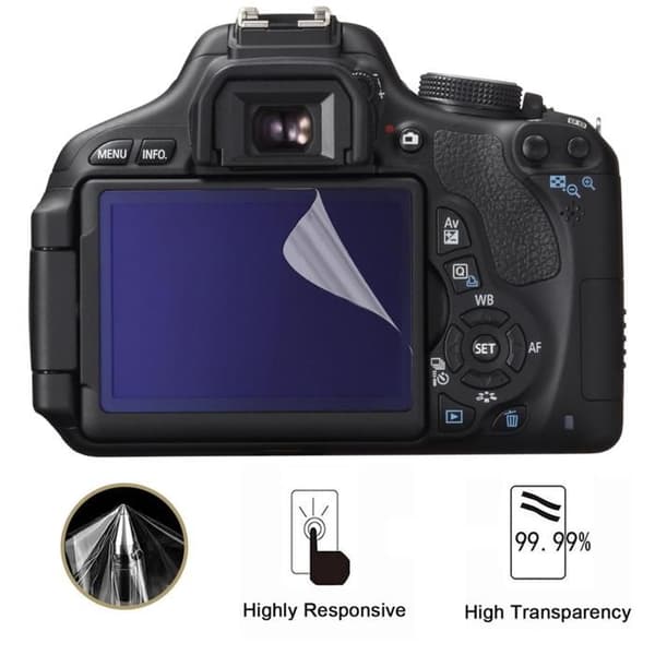 Skärmskydd - Phonillico - Canon EOS 600D - Paket med 2 - Slittålig Plastfilm - Ultratunn