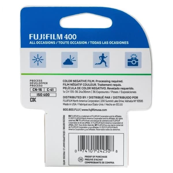 Fujifilm FILM C400 film 135 400 ISO 36 exponeringar