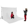 Miniatyrbillede 2 af 6: Stativsystem til fotobaggrund 3x6m med taske - hvid