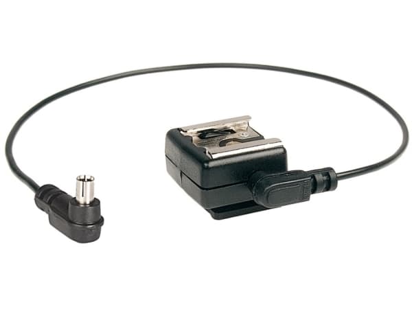 Kaiser - Adapter för blixtsynkronisering - PC-terminal hane till hot shoe hona - 30 cm