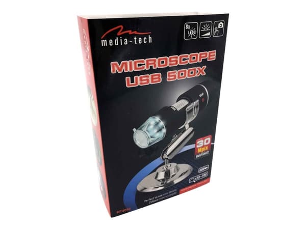 Media-Tech MT4096 - Mikroskop - handdator - färg - 0,3 MP - 640 x 480 - USB 2.0