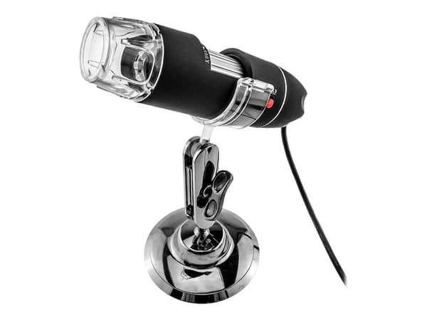 Media-Tech MT4096 - Mikroskop - håndholdt - farge - 0,3 MP - 640 x 480 - USB 2.0 Sort