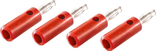 shiverpeaks BS56200-4R Wire Connector Banan Red (BS56200-4R)