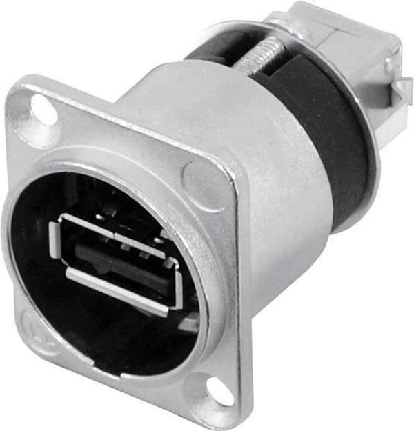Neutrik NTR-NAUSB Svart, Silver