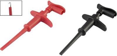 VOLTCRAFT Tapping Clip Plug 4 mm CAT III 1000 V, CAT IV 600 V Sort/Rød MSK-118 (VC-8371755)