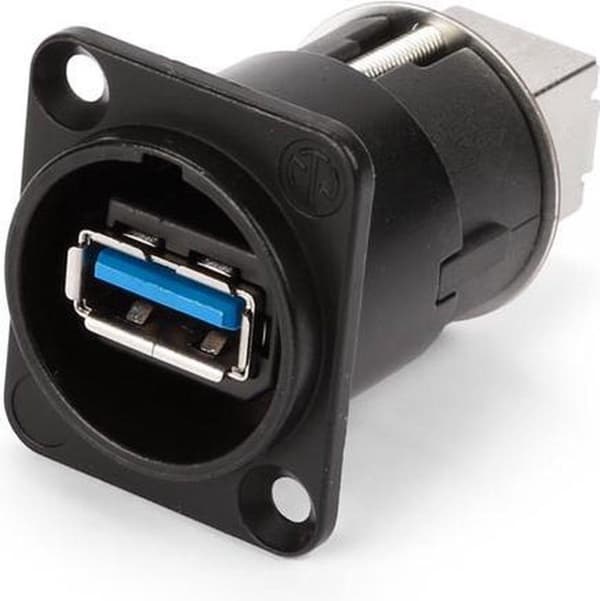 NEUTRIK - VENDBAR USB 3.0 ADAPTER (USB A OG USB B TYPE) - TYPE D FORNIKKET HUS (NAUSB3B)