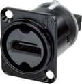 Miniatyrbillede 1 af 4: Neutrik NAHDMI-WB HDMI-stik Flangebøsning, kontakter lige Antal ben: 19 Sort 1 stk.