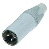 NEUTRIK XLR -liitinpistoke, parillinen määrä paikkoja: 3 valkoista NC3MXX-WT 1 kpl (NC3MXX-WT)