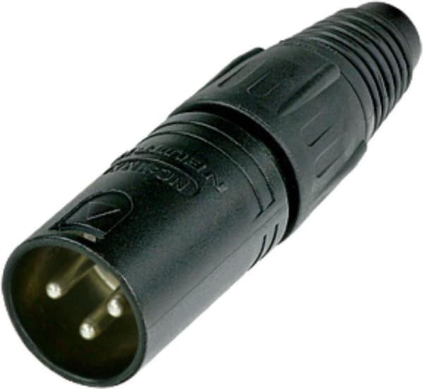 Neutrik NC3MX-BAG XLR 3-benet (m) stik / sort