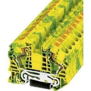 Phoenix Contact Push-In beskyttelseslederklemme PT-PE PT 16 N-PE grøn-gul indhold: 1 stk (3212147)