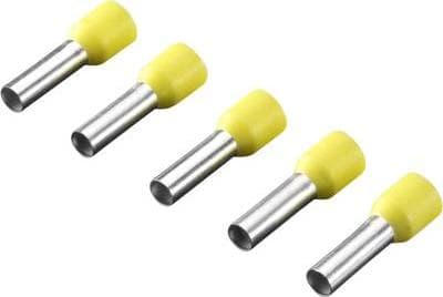 Rittal 4050736 4050.736 wire endebøsning 6mm² delvist isoleret gul 100 stk.