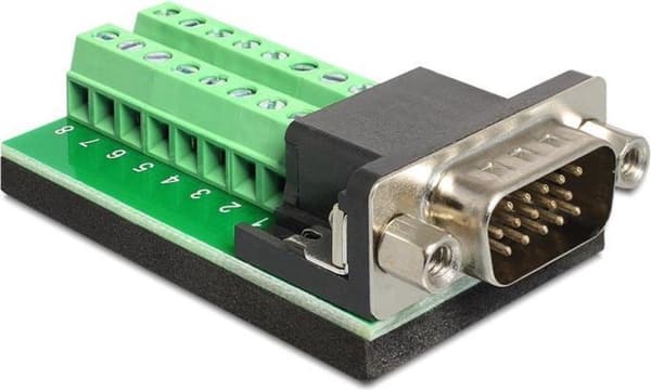 Delock - Adapter VGA-stik - Terminalblok 16 Pin