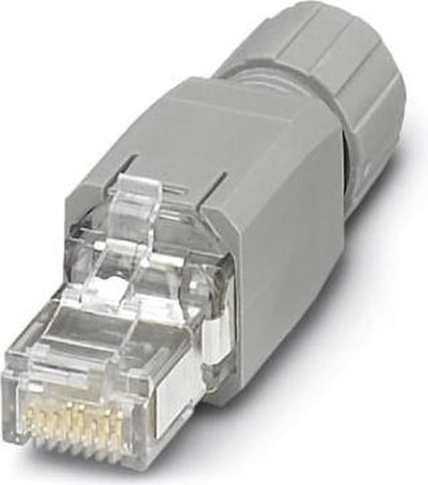 Phoenix Contact 1656725 VS-08-RJ45-5-Q/IP20 RJ45-kontaktkontakt IP20 - CAT5e 8 RJ45-kontakt, rak Grå