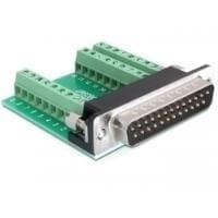 DeLOCK - Seriel adapter - DB-25 (M) - 9-benet klemrække (W) (65318)