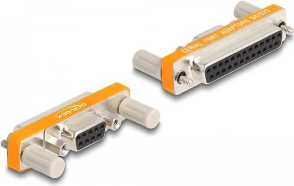 Delock Adapter D-Sub 9-pin hun med møtrikker til D-Sub 25-pin hun med skruer (66983)