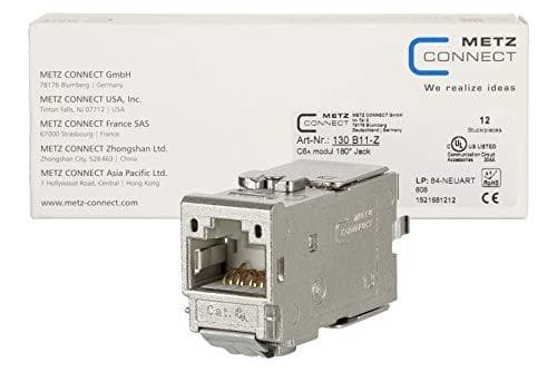 Metz Connect C6Amodul 180° jackstik (12 stykker), PU 12 stykker