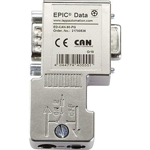 Lappkabel EPIC® Data CAN BUS stik med skrueforbindelse EPIC® ED-CAN-90-PG Indhold: 1 stk (21700536)