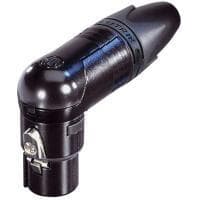 Neutrik XLR-kontaktuttag, vinklat Antal poler: 6 Svart NC6FRX-B 1 st (NC6FRX-B)