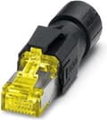 Miniatyrbillede 1 af 3: Phoenix Contact 1419001 VS-08-RJ45-10G/Q RJ45 stik, lige gul, sort