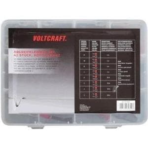 VOLTCRAFT krokodilleclipssæt sort, rød 93038c195 42 stk. (93038c195)