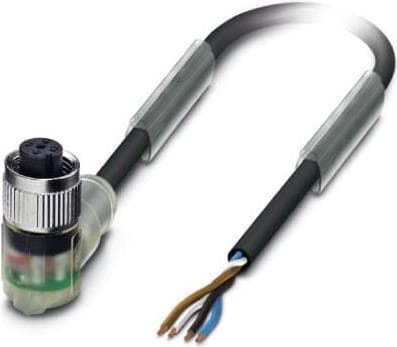 Phoenix SAC-4P-10.0-PVC/M12FR-3L 10m M12 Sort (1401063)