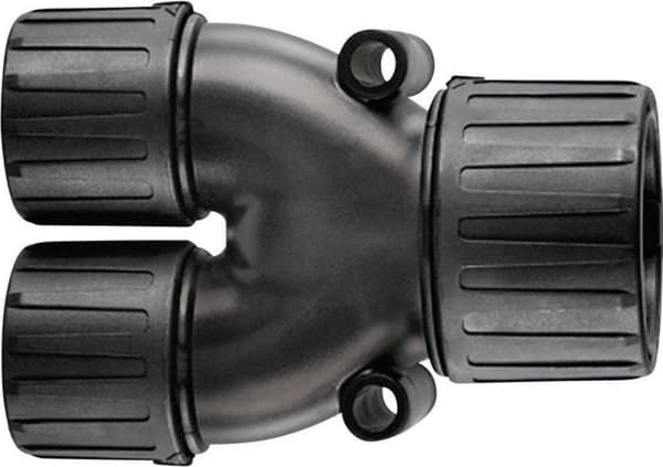 HellermannTyton 166-25802 HG21-Y16 Y-fordeler Sort 21 mm, 16 mm, 16 mm 1 stk.