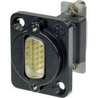Neutrik D-SUB-adapter D-SUB-kontakt 15-polig. - D-SUB uttag 15-stift. NADB15MF-B 1 st. (NADB15MF-B)