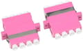Miniatyrbild 2 av 2: Delock FO-koppling LC quad socket till LC quad socket multimode 2 stycken lila