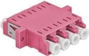 Delock FO-koppling LC quad socket till LC quad socket multimode 2 stycken lila