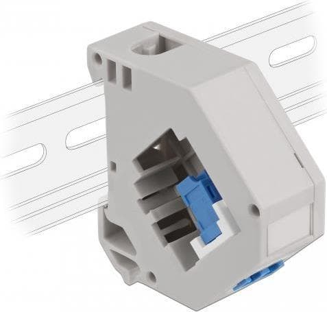 Delock - Keystone Jack DIN-adapteri kiskoasennukseen - LC x 2 - harmaa, valkoinen, sininen (87189)