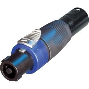 Neutrik X Series NA4FX-M - Lydadapter - NL4FX til XLR3 (M)