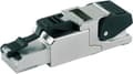 Miniatyrbillede 1 af 3: Telegärtner RJ45 stik CAT 6A skærmet J00026A2004 Stik, lige Antal ben 8P8C Metal 1 stk.