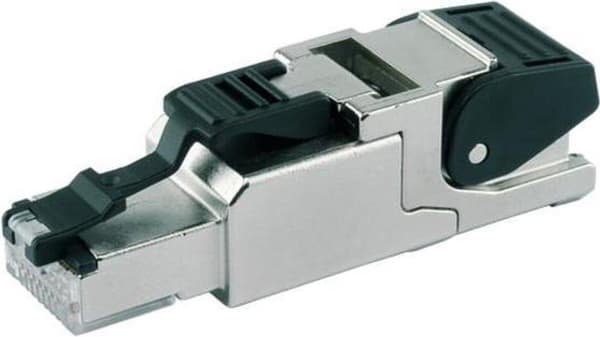 Telegärtner RJ45 pistoke CAT 6A suojattu J00026A2004 Pistoke, suora Napojen lukumäärä 8P8C Metalli 1 kpl