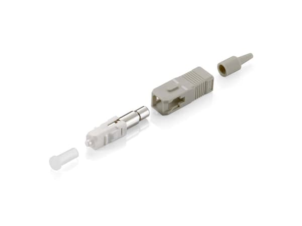 Udstyr 156020 fiberoptisk adapter SC Grå 12 stk.