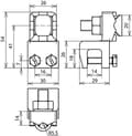 Miniatyrbillede 2 af 2: Dehn + Soehne tilslutningsklemme 370014 til Rd7-10 TG/tZn (370014)