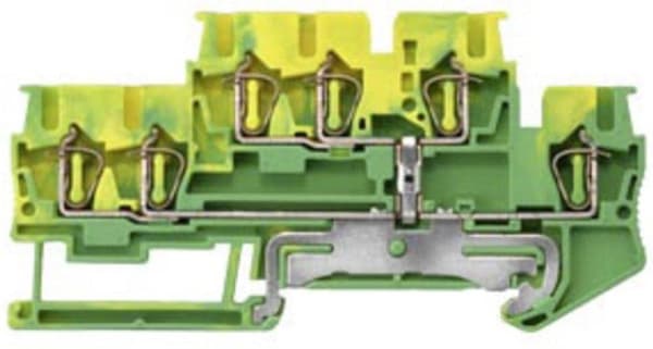 Siemens 8WH20230CF07 Maadoitusliitin 2-kerroksinen vetojousiliitäntä Vihreä, Keltainen 50 kpl