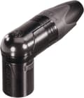Miniatyrbillede 1 af 2: Neutrik NC4MRX-B XLR-stik Stik, vinklet Antal ben: 4 Sort 1 stk.