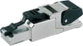 Miniatyrbillede 1 af 3: Telegärtner RJ45 stik CAT 6A skærmet J00026A2001 Stik, lige Antal ben 8P8C Metal 1 stk.