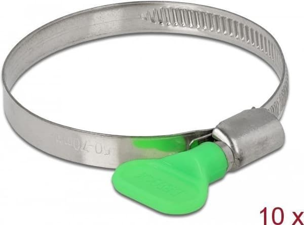 Delock - Letkunkiristin - sopii 50-70 mm letkulle - vihreä (10 kpl pakkaus) (19453)