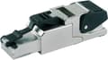 Miniatyrbillede 1 af 4: Telegärtner MFP8 RJ45 stik lige, feltmonterbart J00026A2000 stik, lige 1 stk.