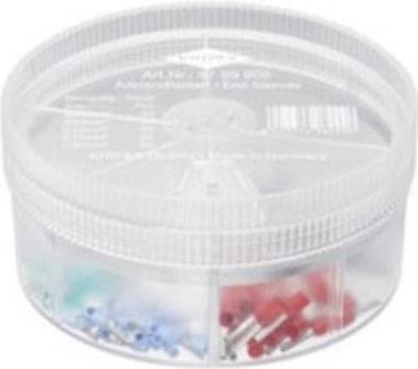 Knipex 97 99 905 wire-end ferrule sortiment, fuldisoleret, blå, turkis, hvid, sort, rød, 150 stk.