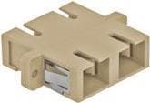 DeLock fiberoptisk kobling LC duplex fatning/fatning multimode 4 stykker beige