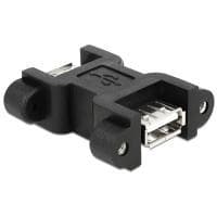 DeLOCK - USB-adapter - USB type A, 4-benet (F) - USB type A, 4-benet (F) - sort (65559)