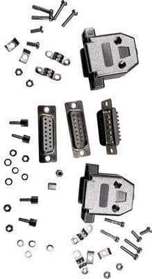 D-Sub SET25 - D-Sub sæt - 2x hus + indsatser 25-pin (10122004)