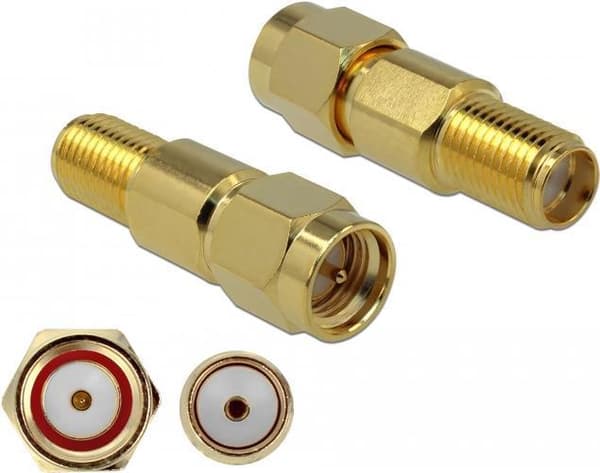 DeLOCK - RF-adapter - SMA (W) til SMA (M) (89990)