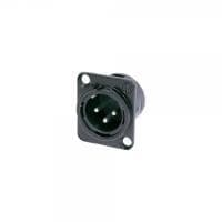 NEUTRIK XLR-liitin Laippaliitin, tasaiset koskettimet Napat: 3 Musta NC3MDL1BAG 1 kpl (NC3MDL1BAG)