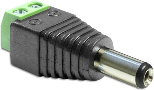 Delock - Adapter DC 2,1 x 5,5 mm stik - Klemrække 2
