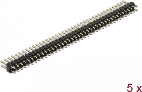 Delock - Header - Polyester - Svart (pack om 5) (66700)